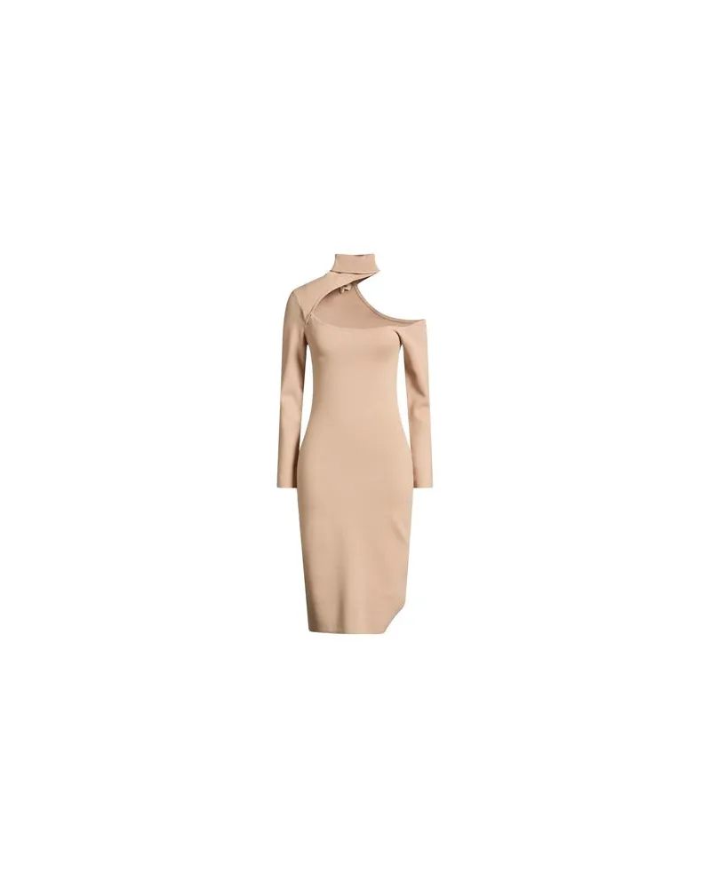 L'Agence KLEIDER - Midi-Kleiderauf YOOX.COM Beige