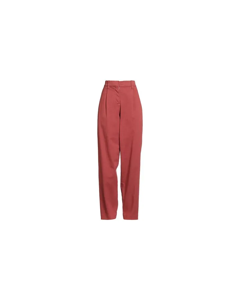 Brunello Cucinelli HOSEN & RÖCKE - Jeanshosenauf YOOX.COM Ziegelrot
