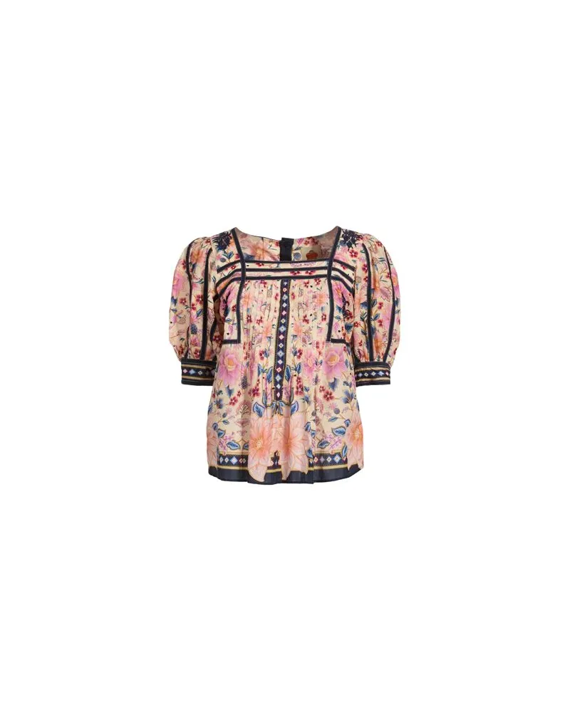 FARM Rio SUPERBLOOM TAPESTRY CREAM SQUARE NECKLINE BLOUSE - TOPS - Topsauf YOOX.COM Elfenbein