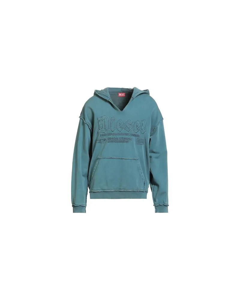 Diesel TOPS - Sweatshirtsauf YOOX.COM Taubenblau