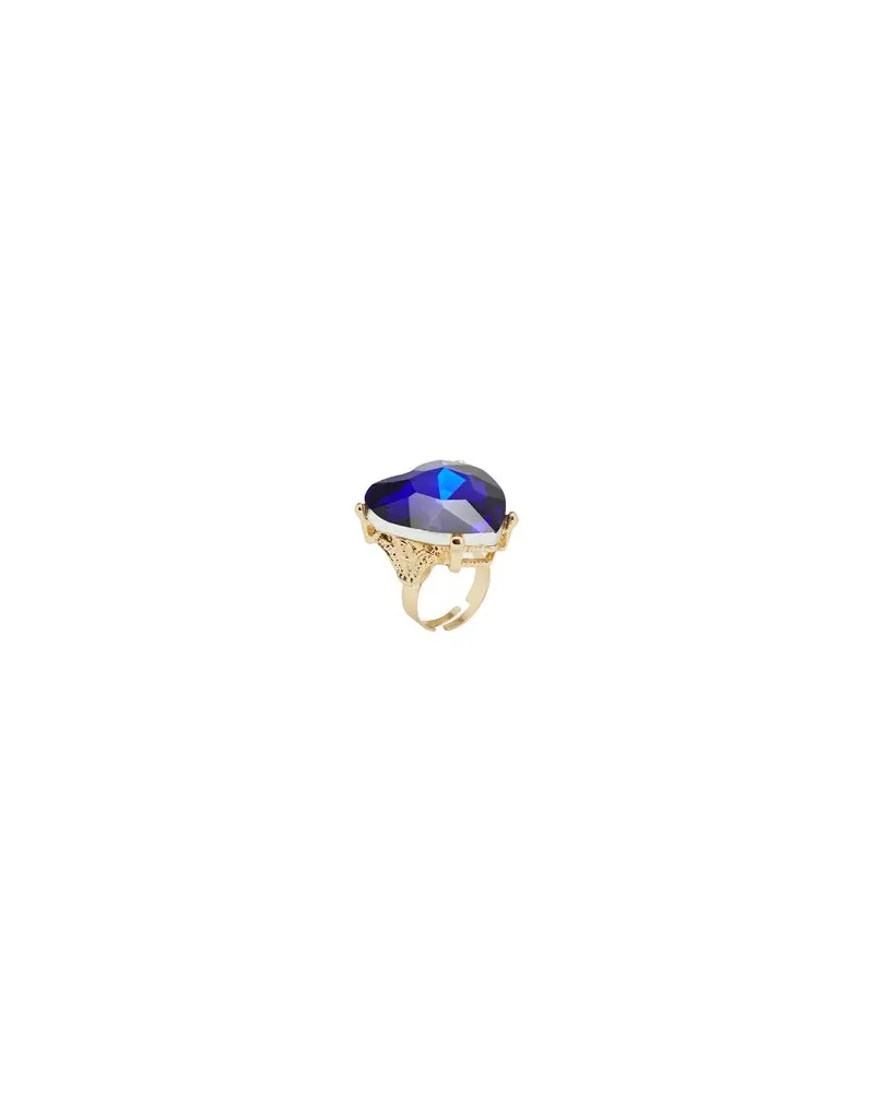 8 by Yoox HEART-SHAPED RING  - SCHMUCK und UHREN - Ringeauf YOOX.COM Blau