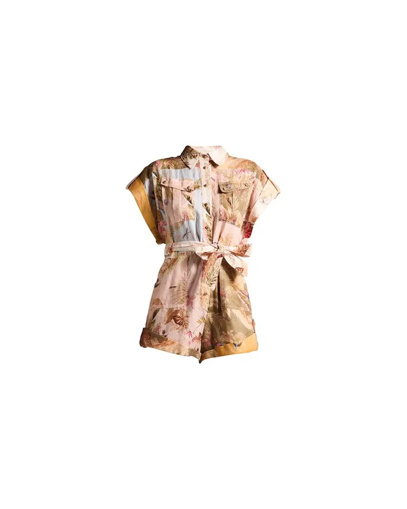 Zimmermann OVERALLS - Playsuitsauf YOOX.COM Hellrosa