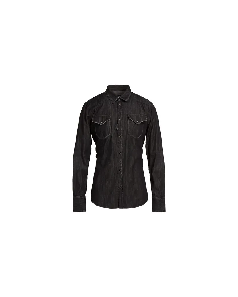 Dsquared2 TOPS - Jeanshemdenauf YOOX.COM Schwarz