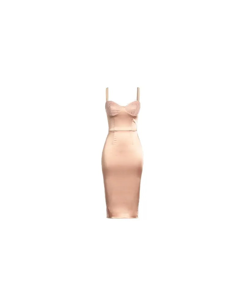 Elisabetta Franchi KLEIDER - Midi-Kleiderauf YOOX.COM Sand