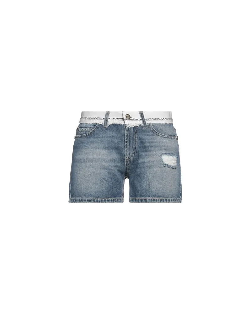 Frankie Morello HOSEN & RÖCKE - Jeansshortsauf YOOX.COM Blau