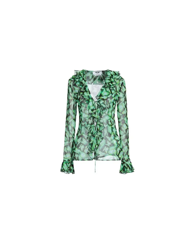 MSGM TOPS - Hemdenauf YOOX.COM Grün