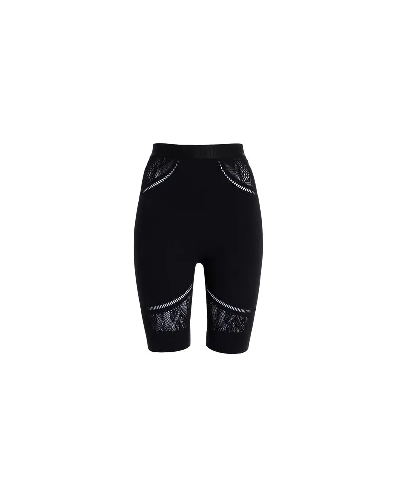Wolford SPORTY LOGO NET BIKER  - HOSEN & RÖCKE - Leggingsauf YOOX.COM Schwarz