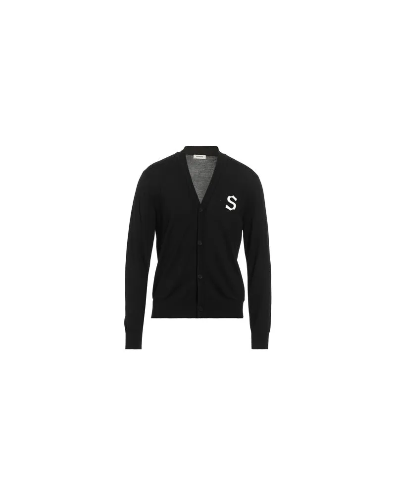 Sandro STRICKWAREN - Strickjackenauf YOOX.COM Schwarz