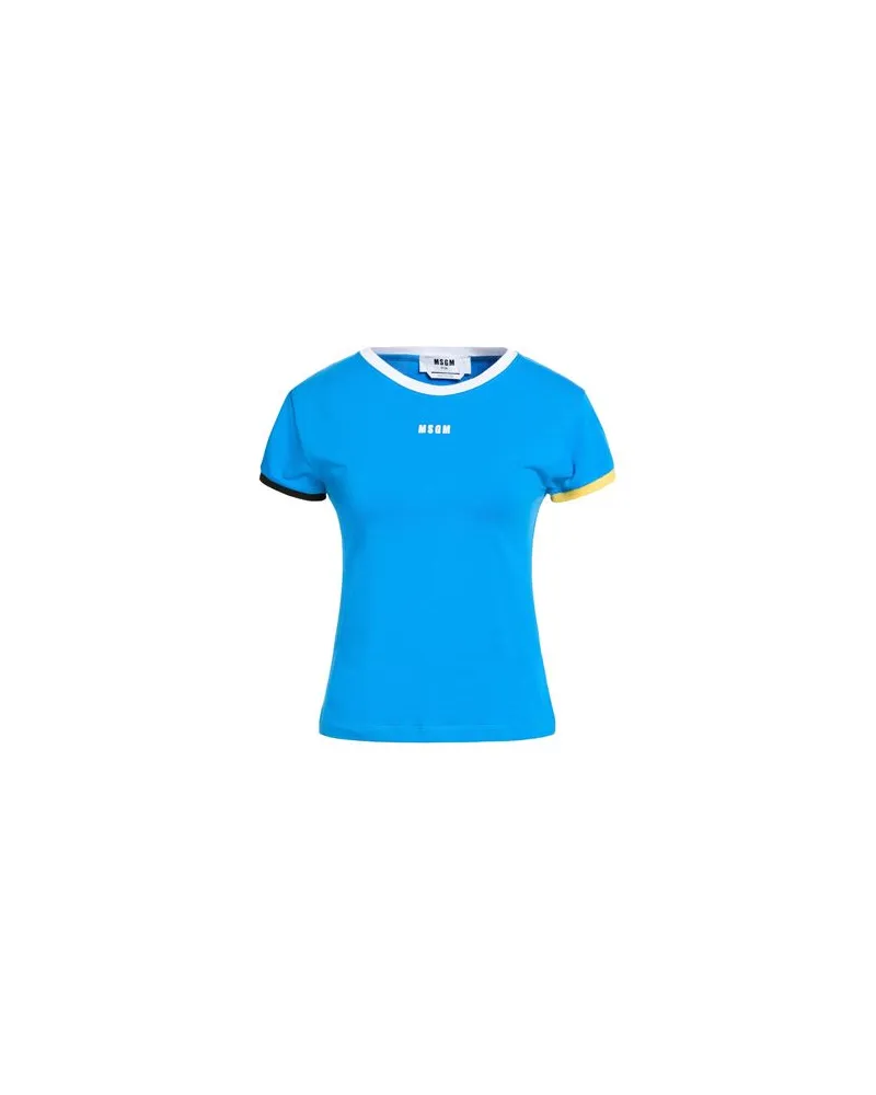 MSGM TOPS - T-shirtsauf YOOX.COM Azurblau