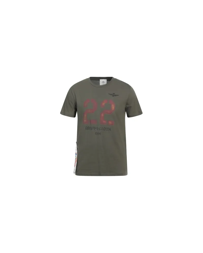 Aeronautica Militare TOPS - T-shirtsauf YOOX.COM Militärgrün