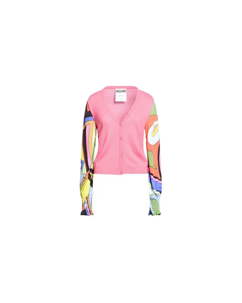Moschino STRICKWAREN - Strickjackenauf YOOX.COM Fuchsia