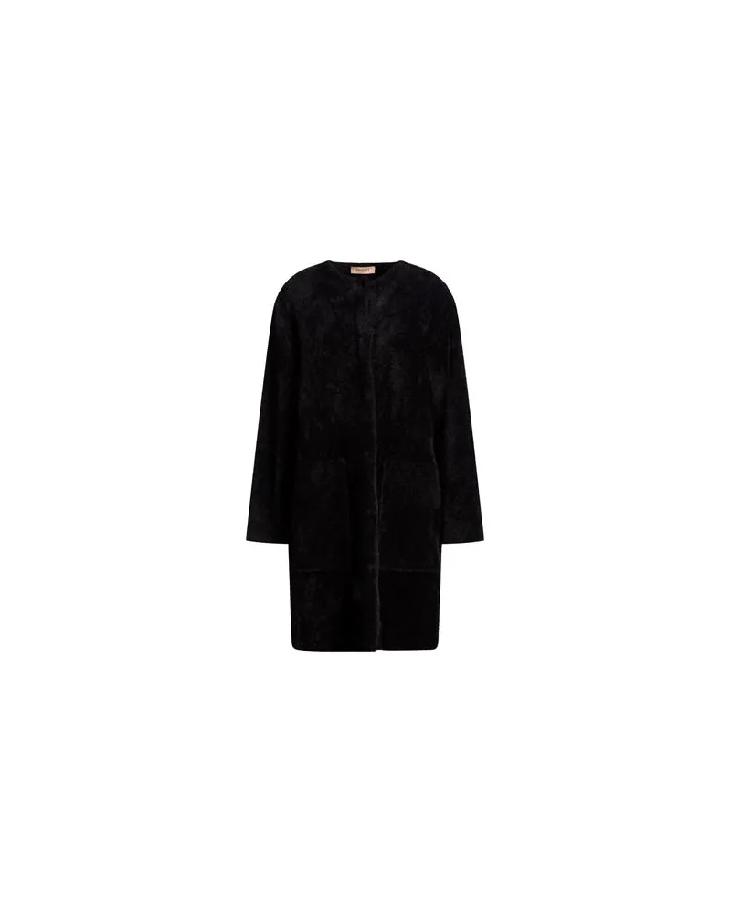 Twin-Set JACKEN & MÄNTEL - Mäntelauf YOOX.COM Schwarz