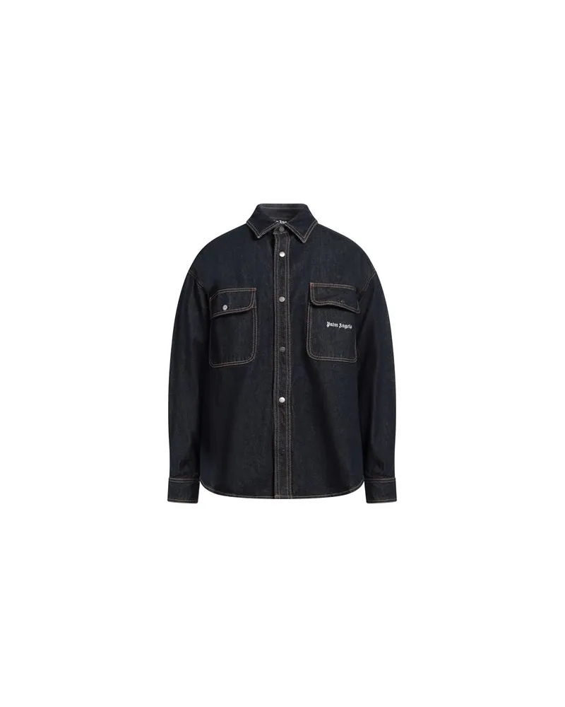 Palm Angels TOPS - Jeanshemdenauf YOOX.COM Blau