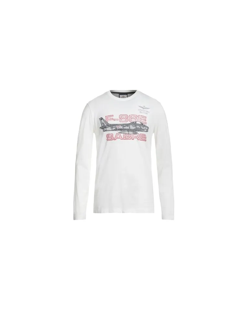 Aeronautica Militare TOPS - T-shirtsauf YOOX.COM Weiß