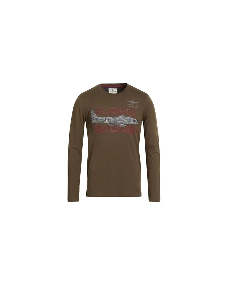 Aeronautica Militare TOPS - T-shirtsauf YOOX.COM Militärgrün