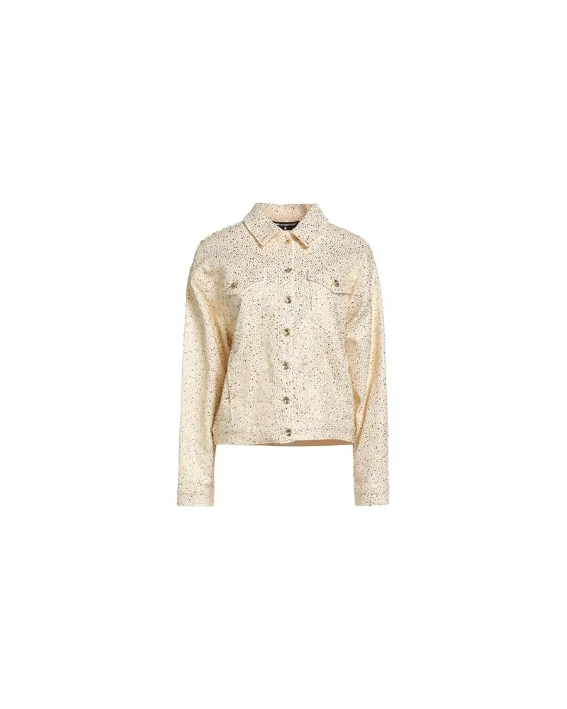 Patrizia Pepe JACKEN & MÄNTEL - Jeansjacken/Mäntelauf YOOX.COM Cremeweiß