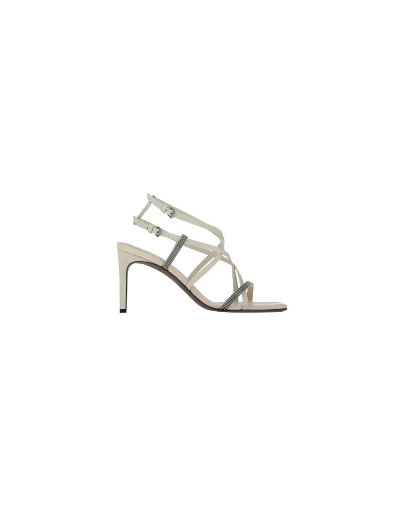 Brunello Cucinelli SCHUHE - Sandalenauf YOOX.COM Elfenbein
