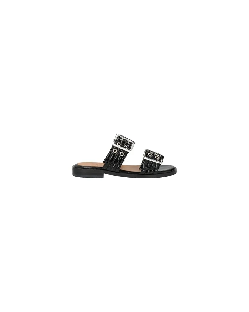 Ganni SCHUHE - Sandalenauf YOOX.COM Schwarz