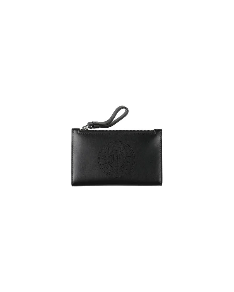 Karl Lagerfeld K/CIRCLE SLIM BIFOLD  - Kleinlederwaren - Brieftaschenauf YOOX.COM Schwarz