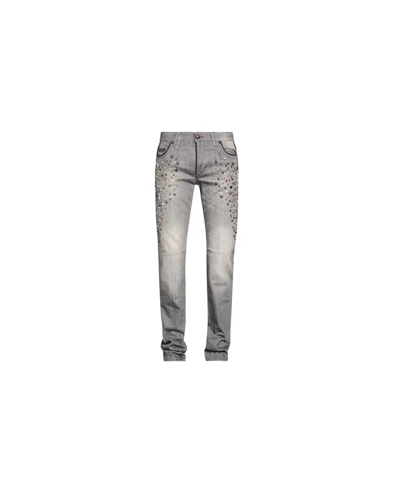 Philipp Plein HOSEN & RÖCKE - Jeanshosenauf YOOX.COM Grau