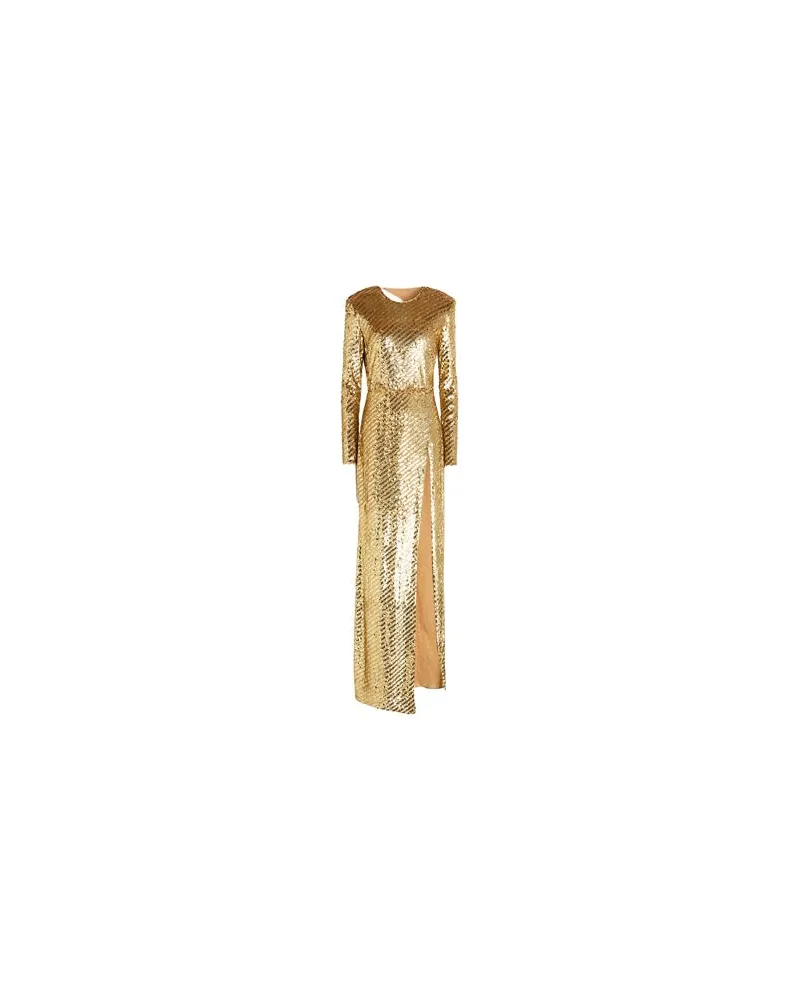 Elisabetta Franchi KLEIDER - Maxi-Kleiderauf YOOX.COM Gold