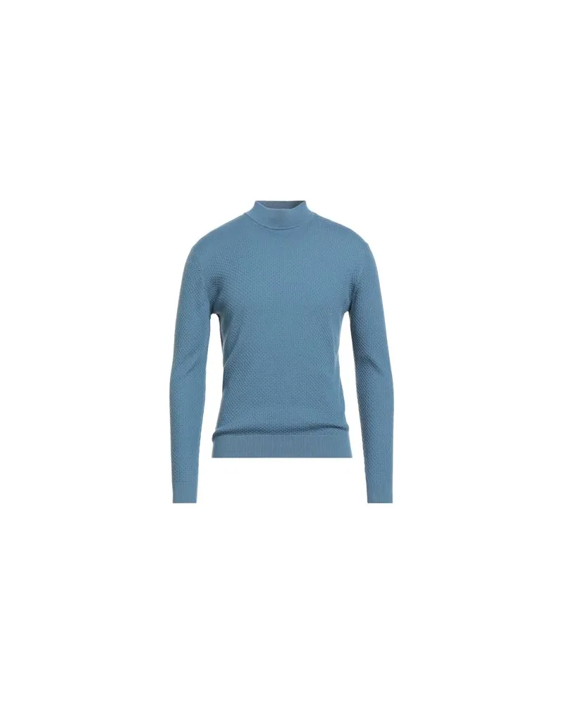 Filippo de Laurentiis STRICKWAREN - Rollkragenpulloverauf YOOX.COM Taubenblau