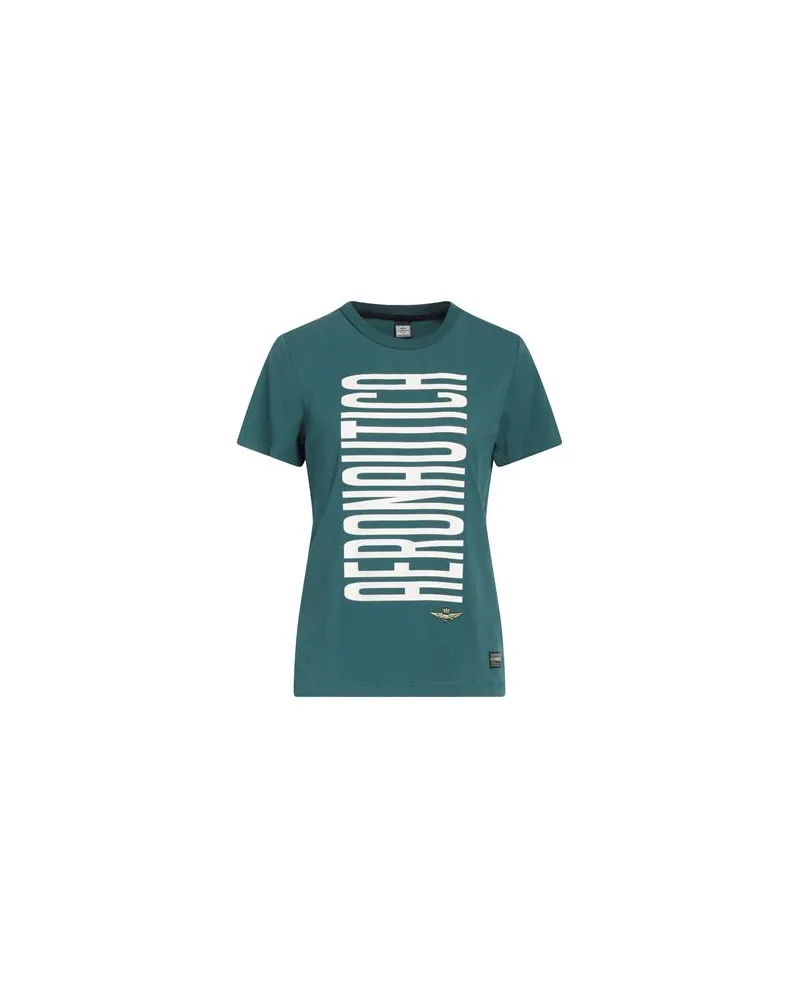 Aeronautica Militare TOPS - T-shirtsauf YOOX.COM Smaragdgrün