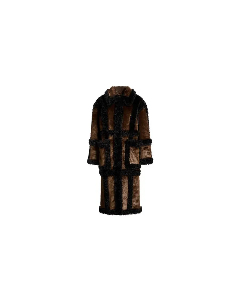 STAND JACKEN & MÄNTEL - Shearling- & Kunstfellauf YOOX.COM Braun