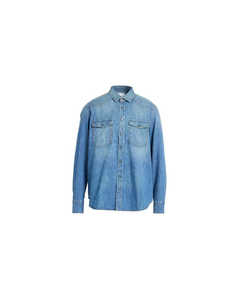 PT TORINO TOPS - Jeanshemdenauf YOOX.COM Blau