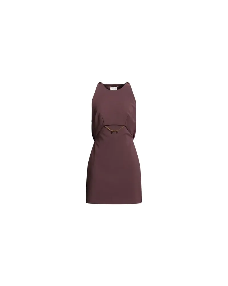 Elisabetta Franchi KLEIDER - Mini-Kleiderauf YOOX.COM Schokobraun