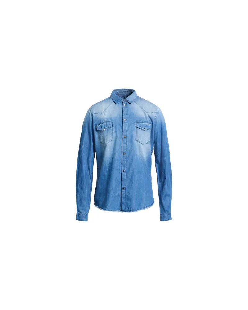 Daniele Alessandrini TOPS - Jeanshemdenauf YOOX.COM Blau