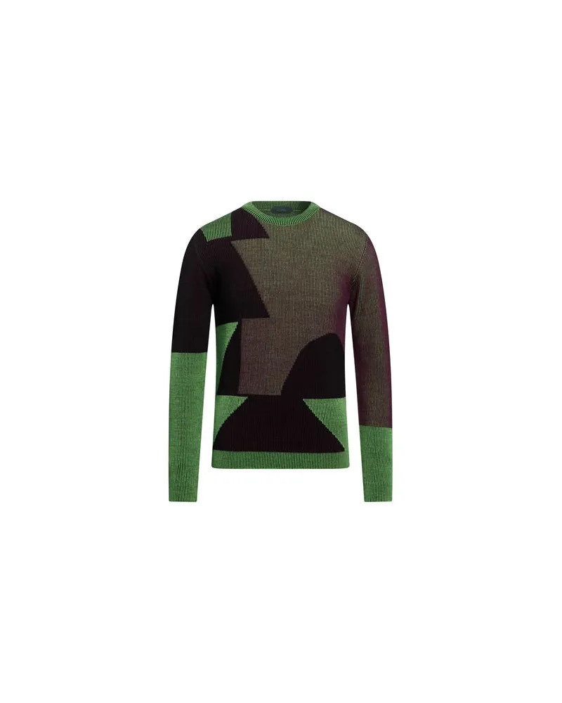 Zanone X LA TIGRE - STRICKWAREN - Pulloverauf YOOX.COM Grün