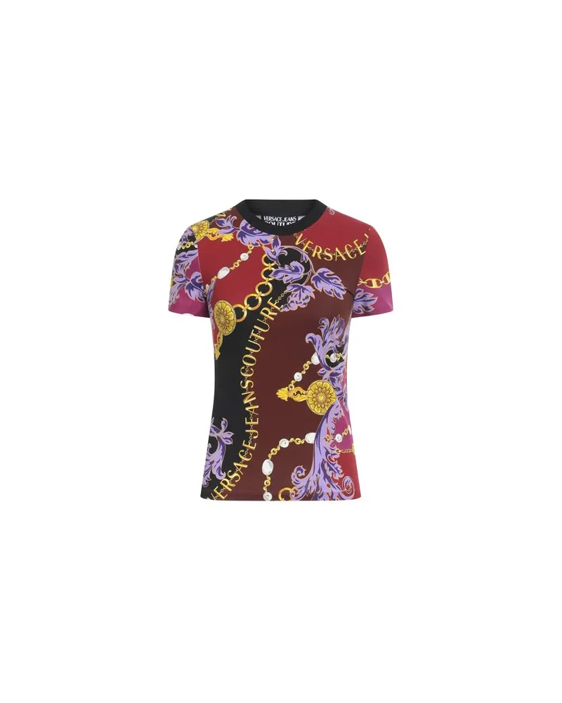 Versace Jeans TOPS - T-shirtsauf YOOX.COM Ziegelrot