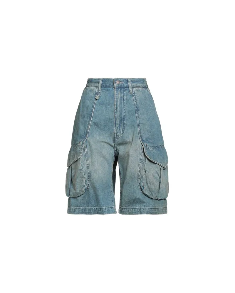 R13 HOSEN & RÖCKE - Jeansshortsauf YOOX.COM Blau