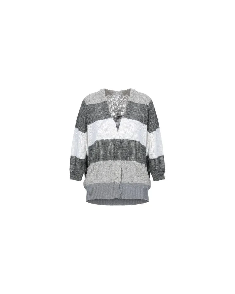 Brunello Cucinelli STRICKWAREN - Strickjackenauf YOOX.COM Blei
