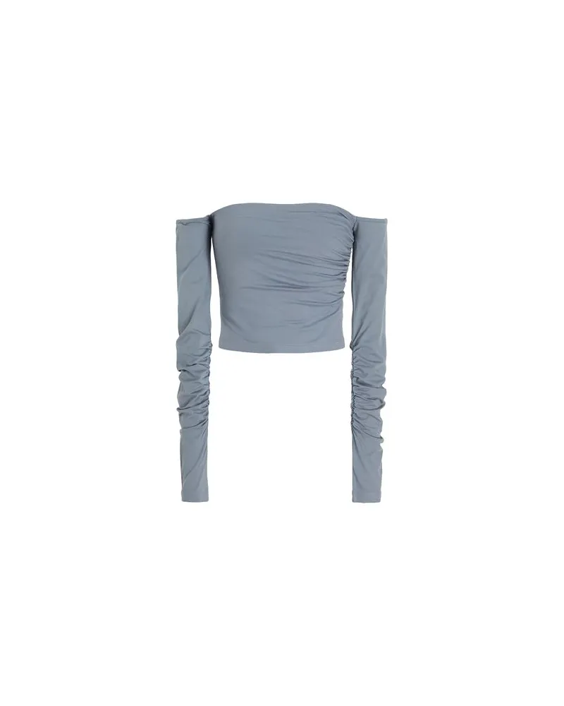 8 by Yoox VISCOSE OFF-SHOULDER TOP  - TOPS - Topsauf YOOX.COM Grau