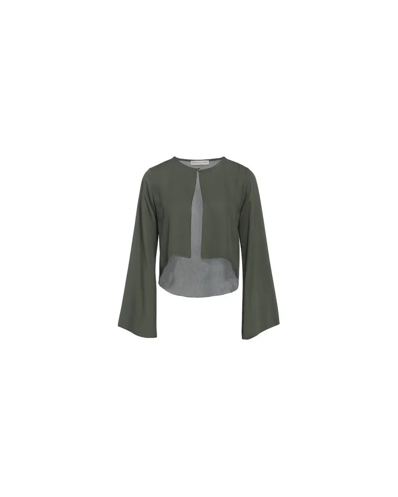 Boutique de la Femme STRICKWAREN - Strickjackenauf YOOX.COM Militärgrün