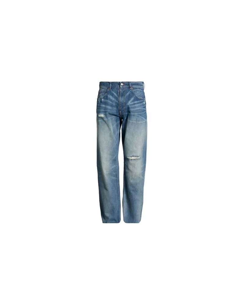 Maison Margiela HOSEN & RÖCKE - Jeanshosenauf YOOX.COM Blau
