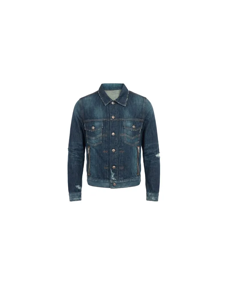 Balmain JACKEN & MÄNTEL - Jeansjacken/Mäntelauf YOOX.COM Blau