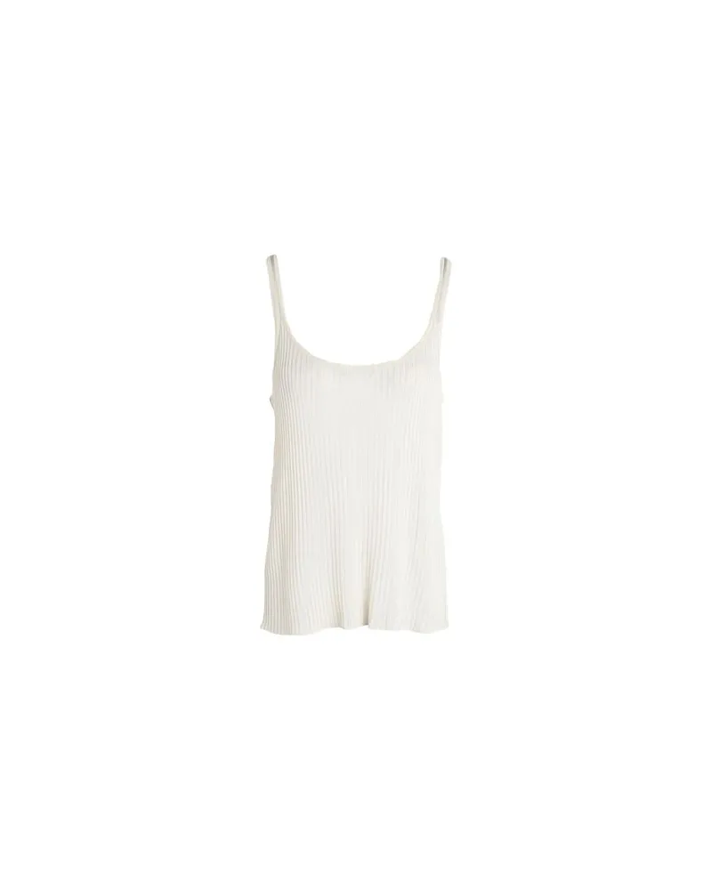 Ninety Percent OLIVIA RIB SINGLET  - TOPS - Topsauf YOOX.COM Beige