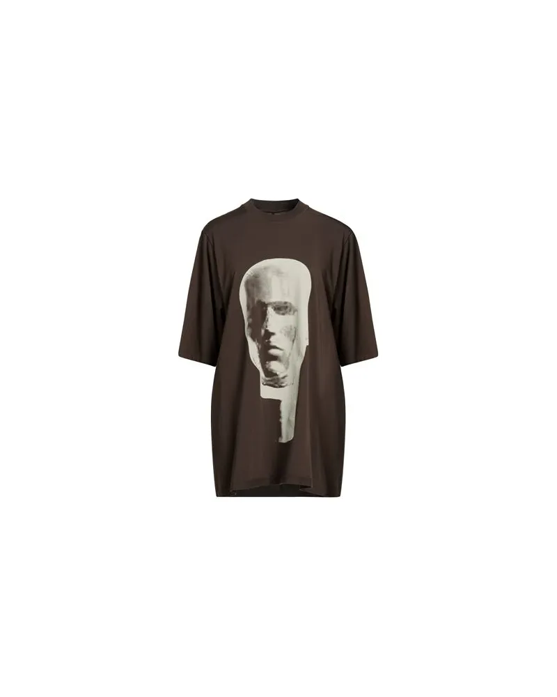 DRKSHDW by Rick Owens TOPS - T-shirtsauf YOOX.COM Dunkelbraun