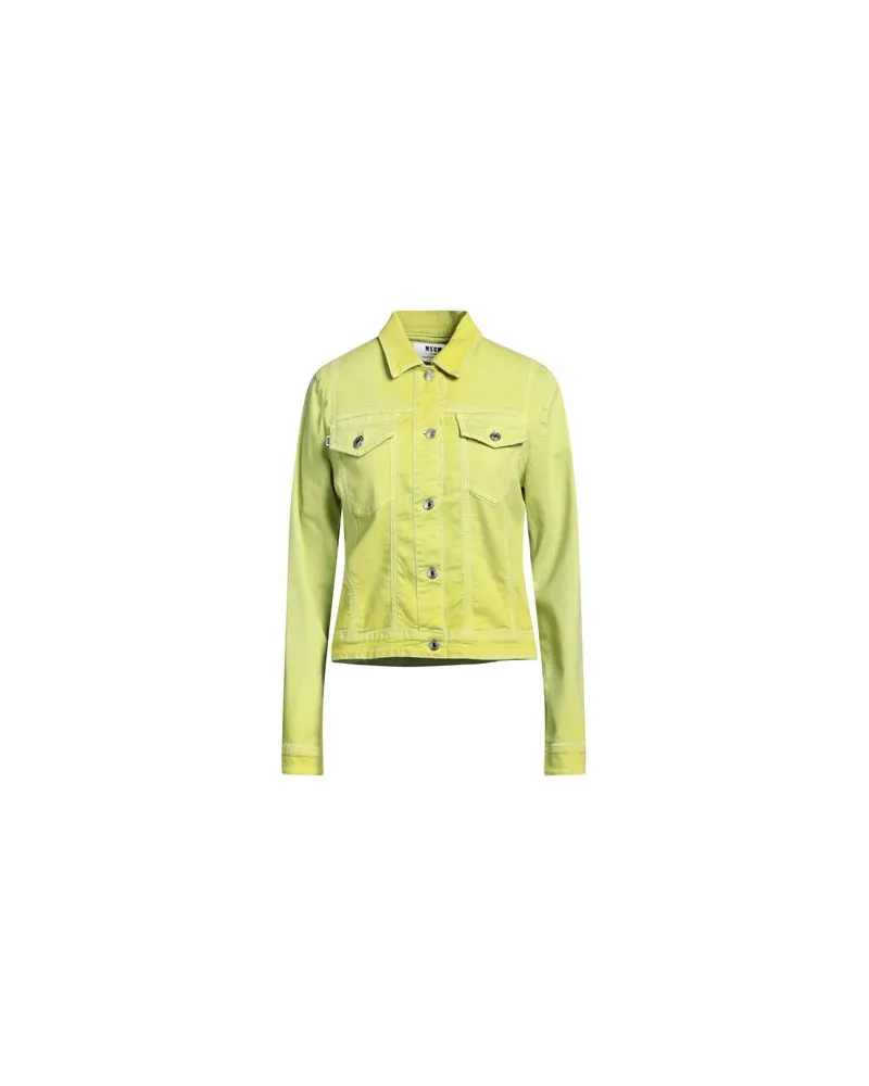 MSGM JACKEN & MÄNTEL - Jeansjacken/Mäntelauf YOOX.COM Limettengrün