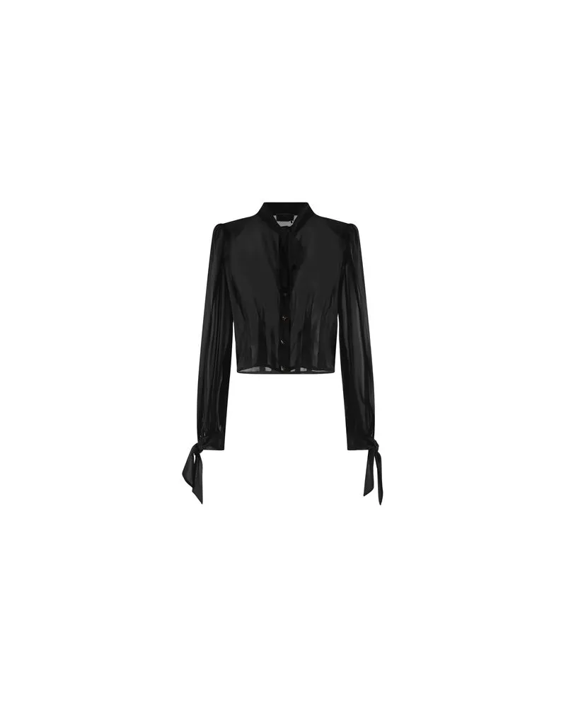 Elisabetta Franchi TOPS - Hemdenauf YOOX.COM Schwarz