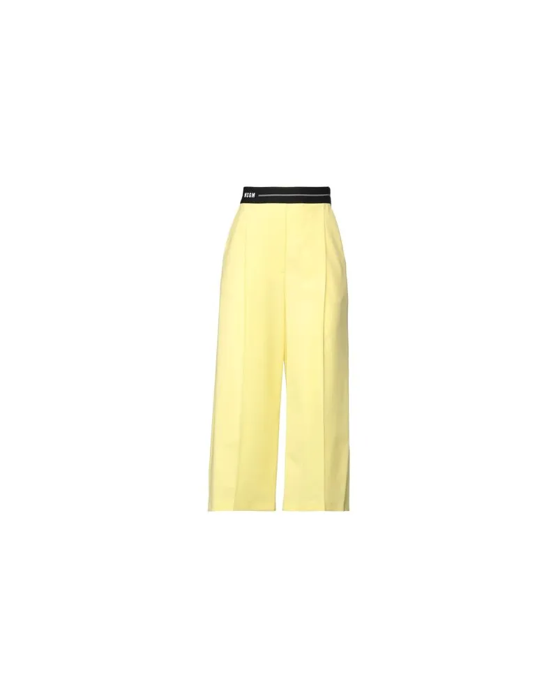 MSGM HOSEN & RÖCKE - Hosenauf YOOX.COM Pastellgelb