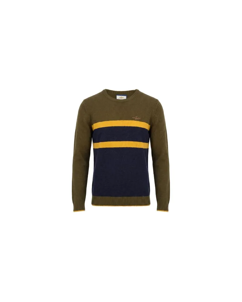 Aeronautica Militare STRICKWAREN - Pulloverauf YOOX.COM Militärgrün