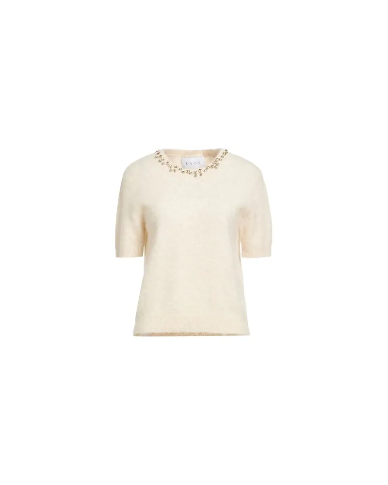 Kaos STRICKWAREN - Pulloverauf YOOX.COM Cremeweiß