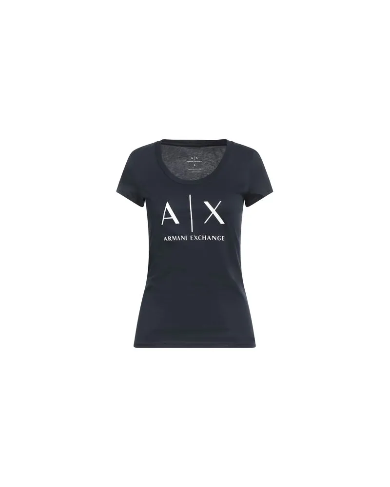 Armani Exchange TOPS - T-shirtsauf YOOX.COM Marineblau