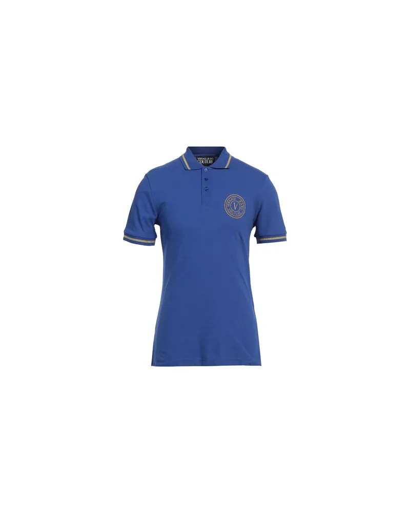 Versace Jeans TOPS - Poloshirtsauf YOOX.COM Blau