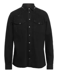 Valentino Garavani Jeanshemd Schwarz