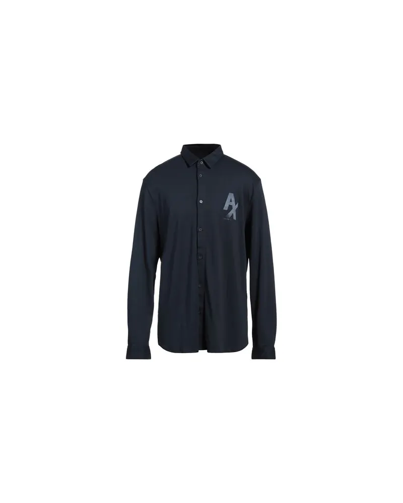 Armani Exchange TOPS - Hemdenauf YOOX.COM Nachtblau